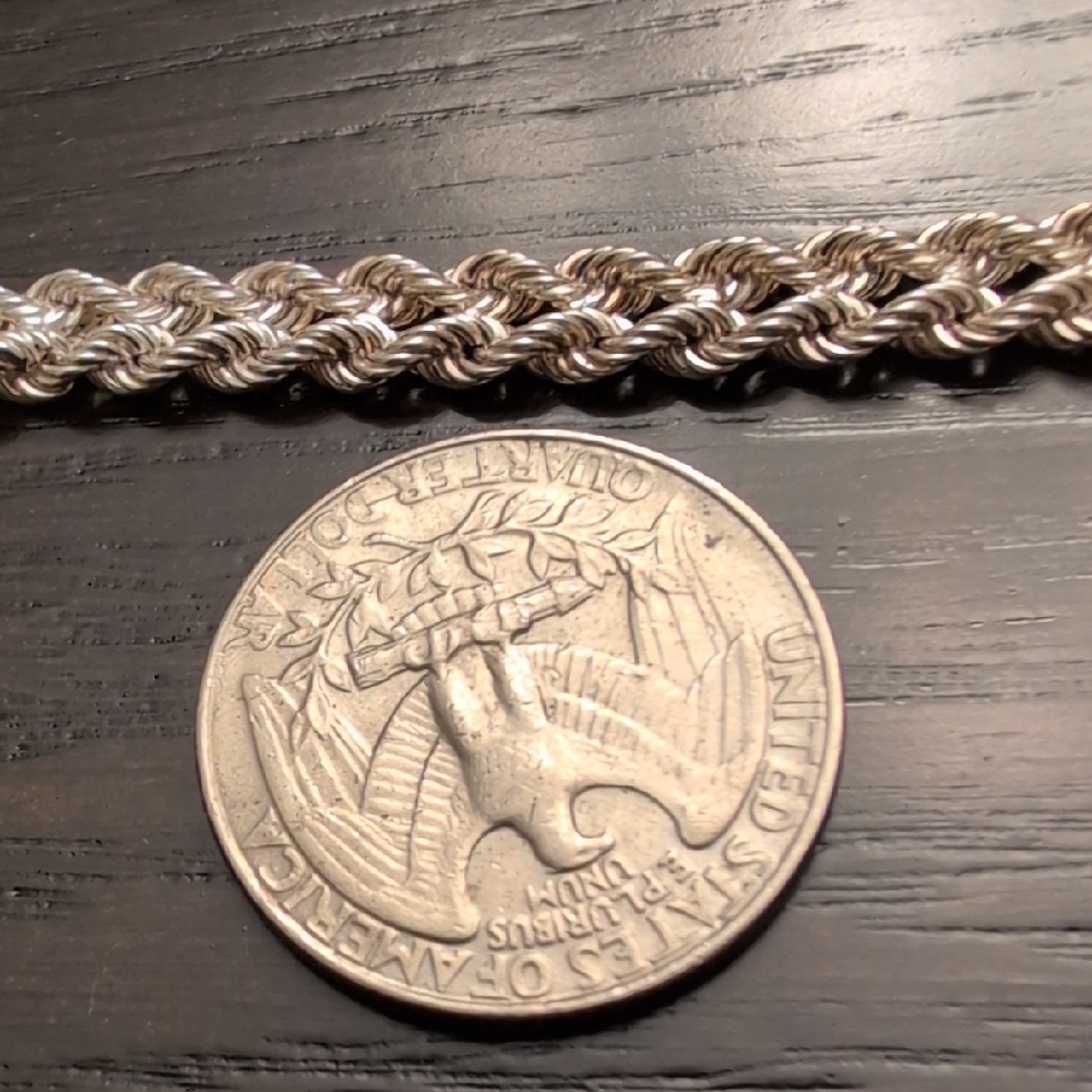 Sterling Silver Double Rope Bracelet - Picture 8 of 8